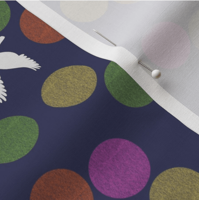 Suki McMaster - Fabric Collection - Purple Dots and Birds