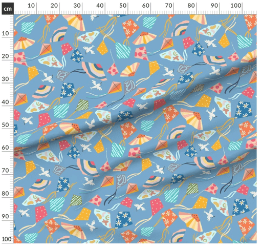 Kites  - Suki McMaster Melbourne Design Fabric Collection