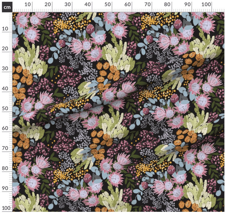 Australian Floral Pattern Design - Suki McMaster Fabric Collection Melbourne Design