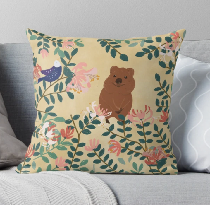 Cushion Cover - Quokka Design by Suki McMaster