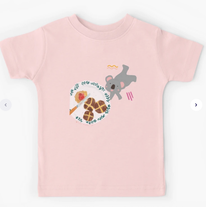 Suki McMaster Koala and Hot Cross Bun Easter Special Kids T-Shirt
