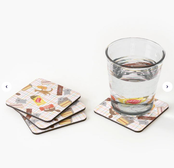 Munchy Aussie Snacks Coaster by Suki McMaster