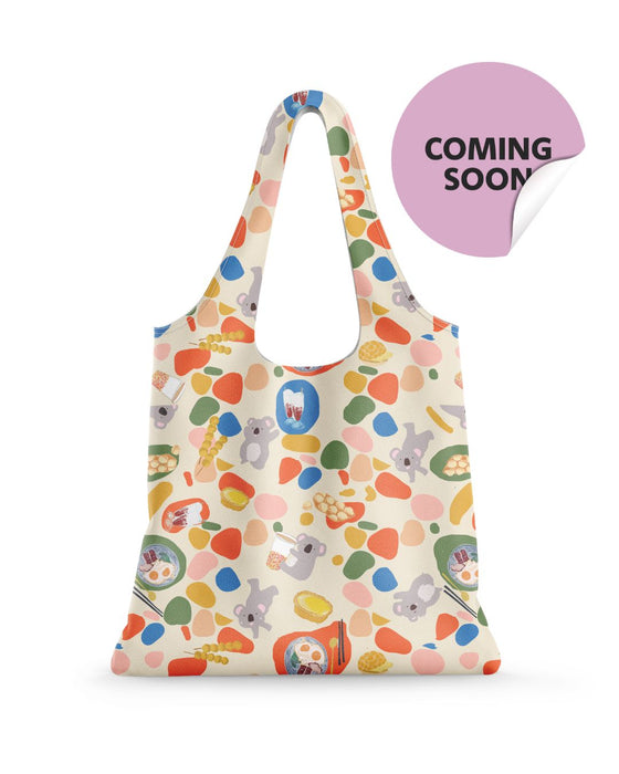 Reusable Shopping Bag – Hong Kong Foodie and Koala Eco Tote by Suki McMaster