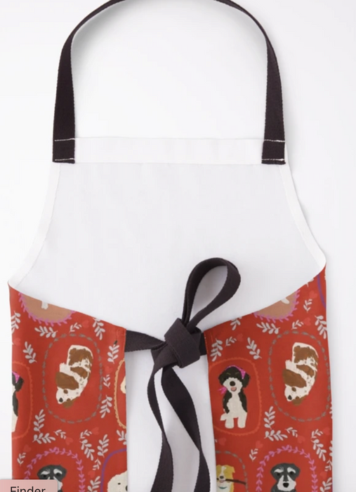 Adult Apron - My Dog Is My Valentine by Suki McMaster