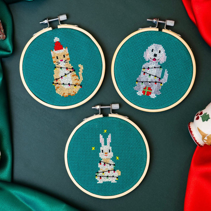 CHRISTMAS LIGHTS | Christmas Mini Ornaments Cross Stitch Kit