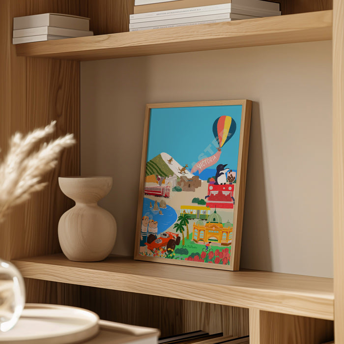 Australian Landscape Wall Art Print - Hello Victoria by Suki McMaster