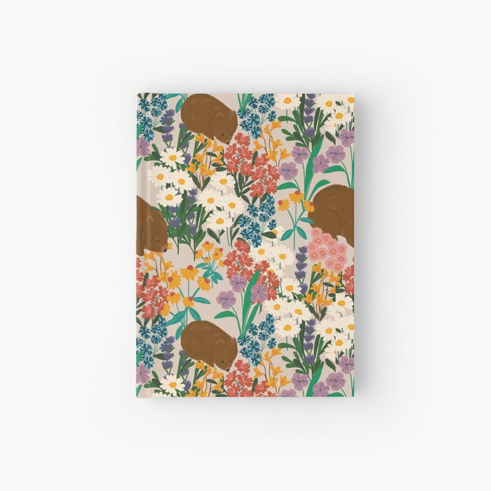 Notebook Journal - Wombat Floral by Suki McMaster