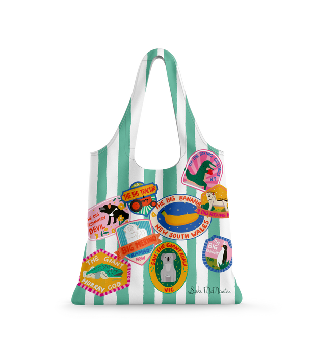 Reusable Shopping Bag – Australia Big Eco Tote by Suki McMaster (NEW)