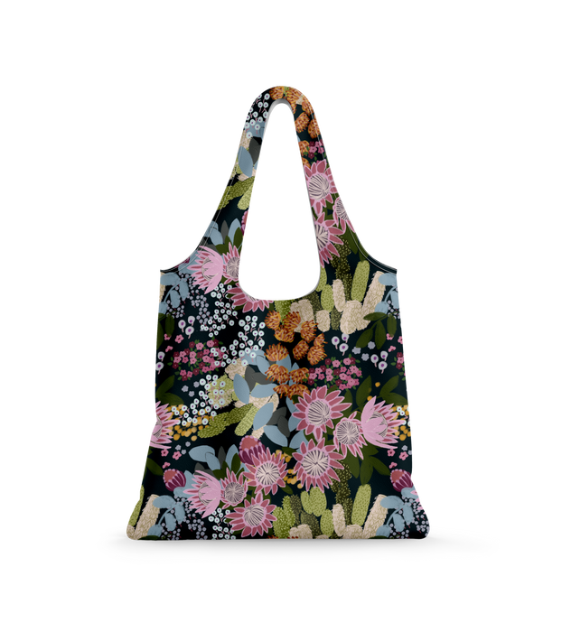 Reusable Shopping Bag – Australian Floral Eco Tote by Suki McMaster (NEW)