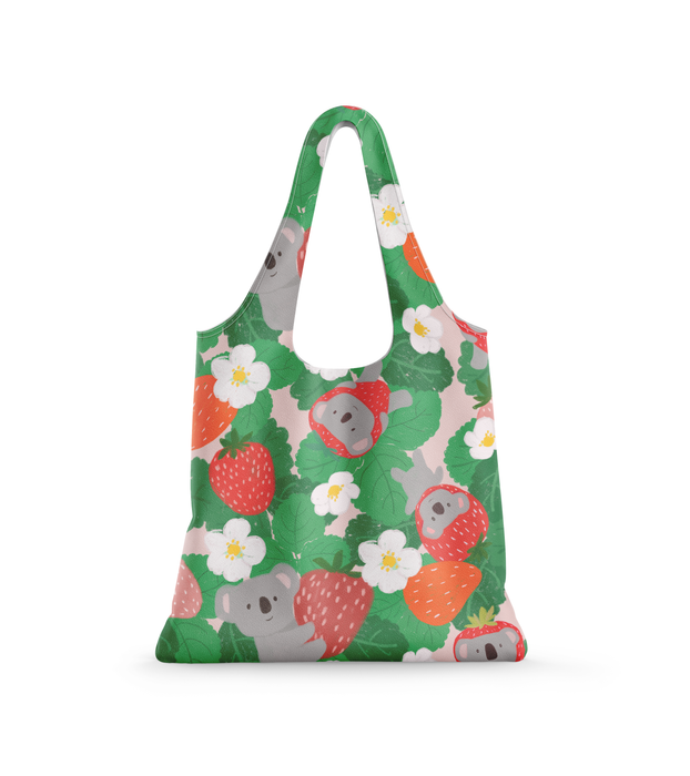 Reusable Shopping Bag – Strawberry Koala Eco Tote by Suki McMaster (NEW)