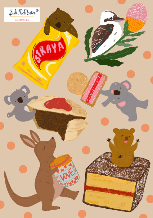 "All About Australia" Sticker Set by Suki McMaster
