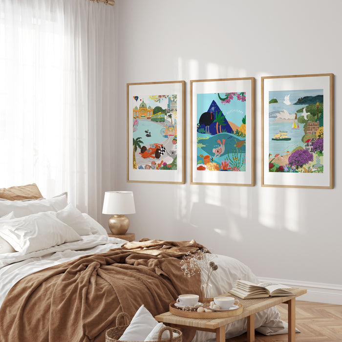 Queensland Adventure Wall Art Print - Tropical Paradise by Suki McMaster