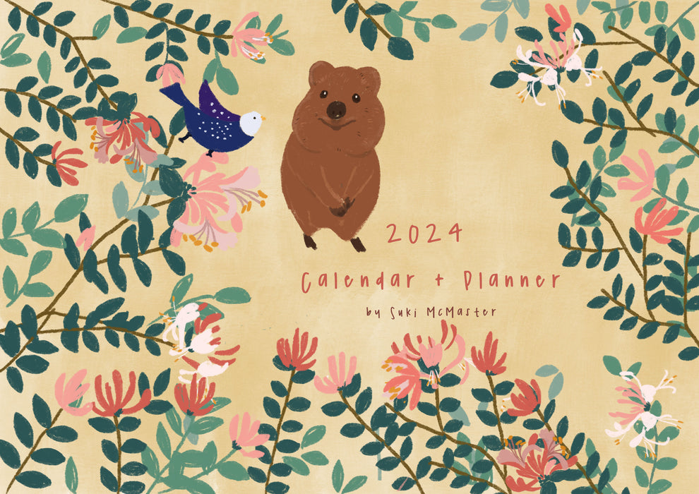 2024 Wall Calendar and Planner by Suki McMaster