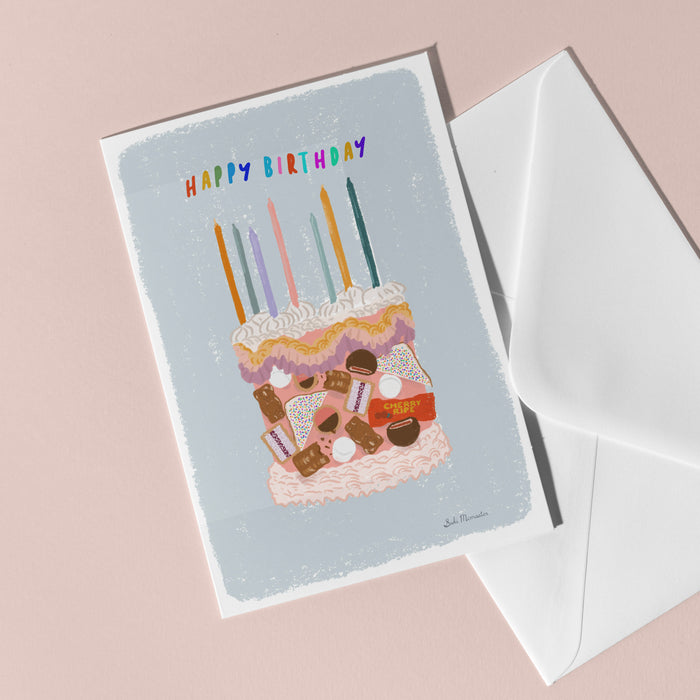 Blank Card - Aussie Birthday Cake! by Suki McMaster