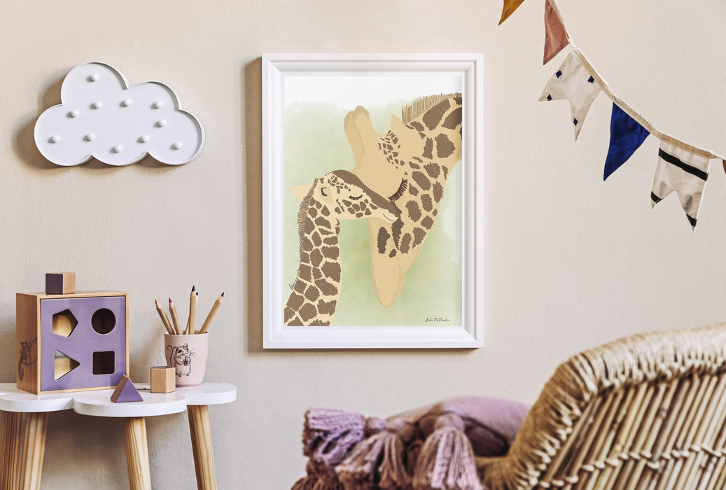 Wall Art Print - Giraffe by Suki McMaster