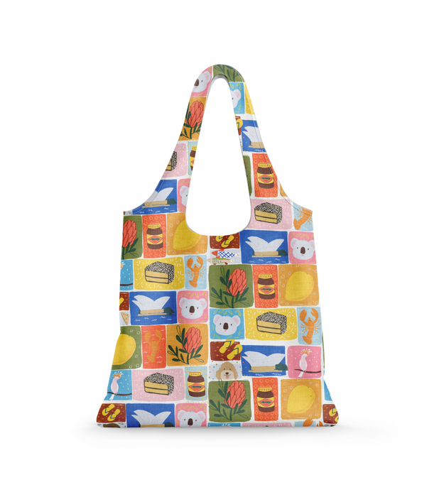 Reusable Shopping Bag - Aussie Icons by Suki McMaster