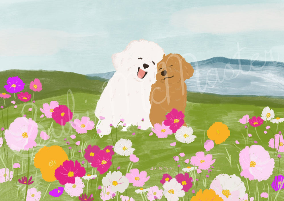 Wall Art Print - Daisy and Banjo: A Tale of Friendship by Suki McMaster