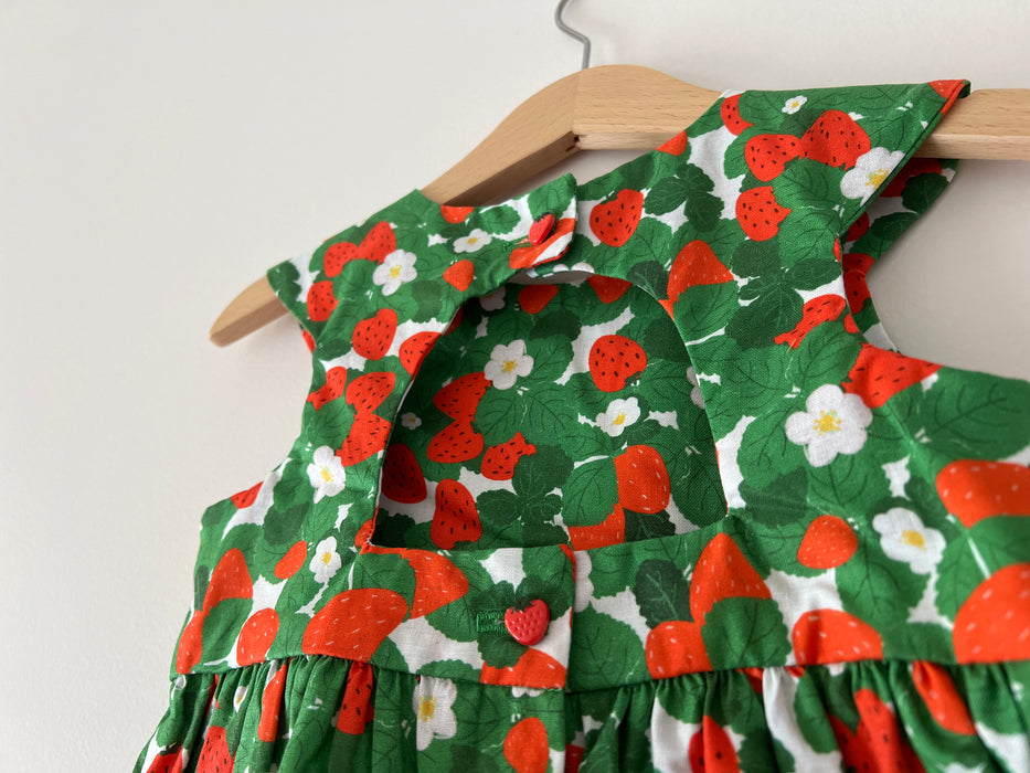 Handmade Kids Dress - Strawberry Floral by Suki McMaster