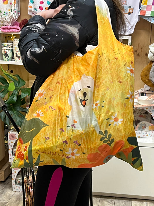 Reusable Shopping Bag - Daisy Flower Yellow by Suki McMaster