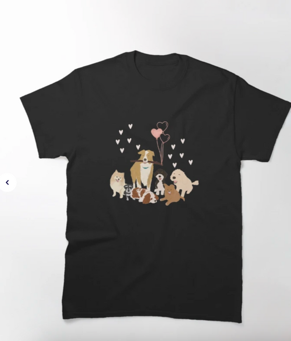 LIMITED EDITION Cotton T-Shirt - Love You Fur-ever by Suki McMaster