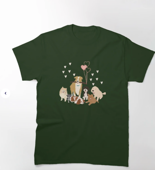 LIMITED EDITION Cotton T-Shirt - Love You Fur-ever by Suki McMaster