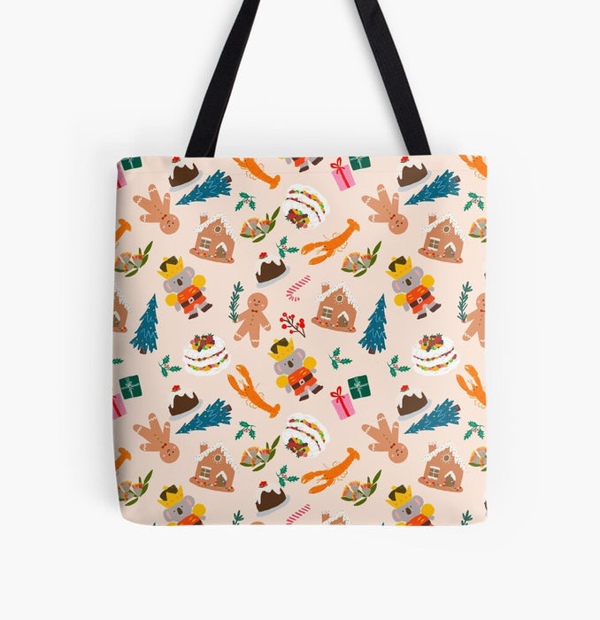 Tote Bag - Aussie Christmas Koala Nutcracker by Suki McMaster