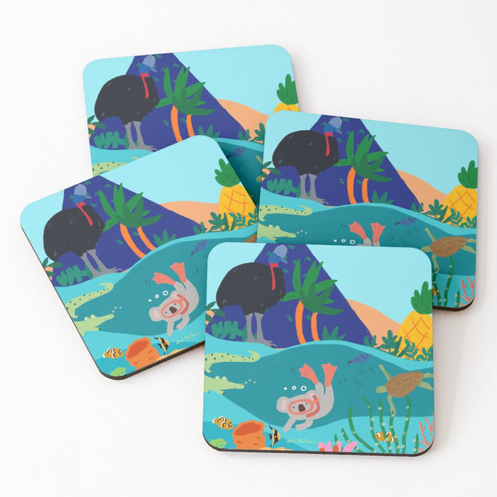 Queensland Icons Coaster by Suki McMaster