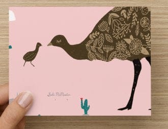Blank Card - Emu by Suki McMaster