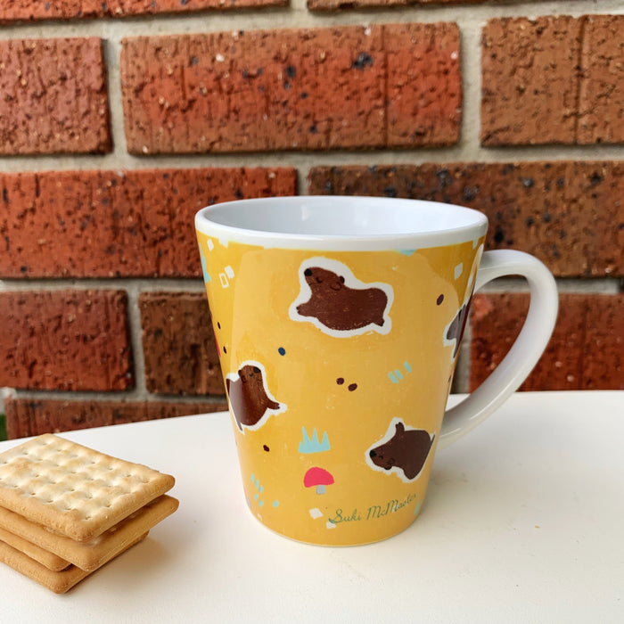 Ceramic Mug - Happy Wombat by Suki McMaster