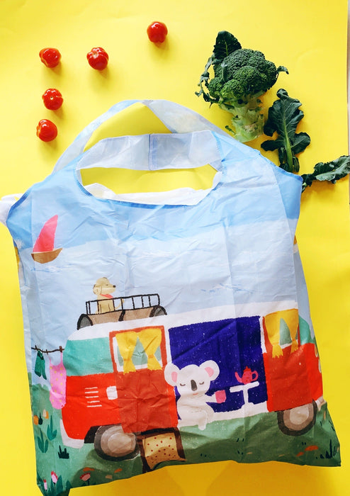 Reusable Shopping Bag - Koala and Kombi by Suki McMaster