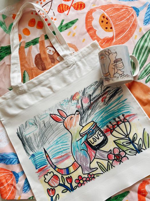 Suki McMaster Personalised Mother's Day Tote Bag Colouring In - Free Download