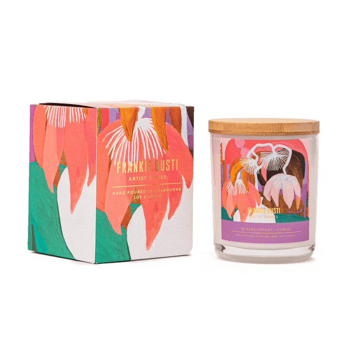 Soy Candle - Blackcurrant & Citrus (Artist Series) by Frankie Gusti