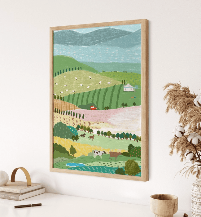 Australian Landscape Wall Art Print - Country by Suki McMaster