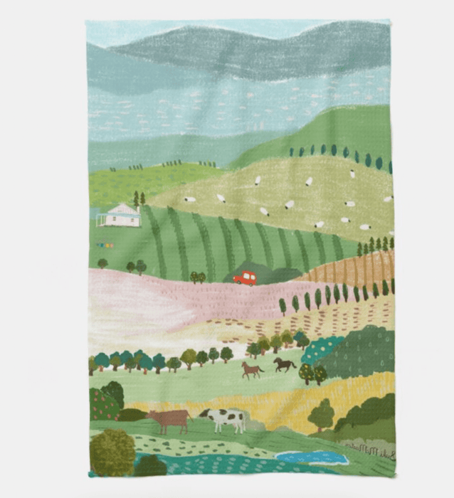 Kitchen Tea Towel - Country by Suki McMaster