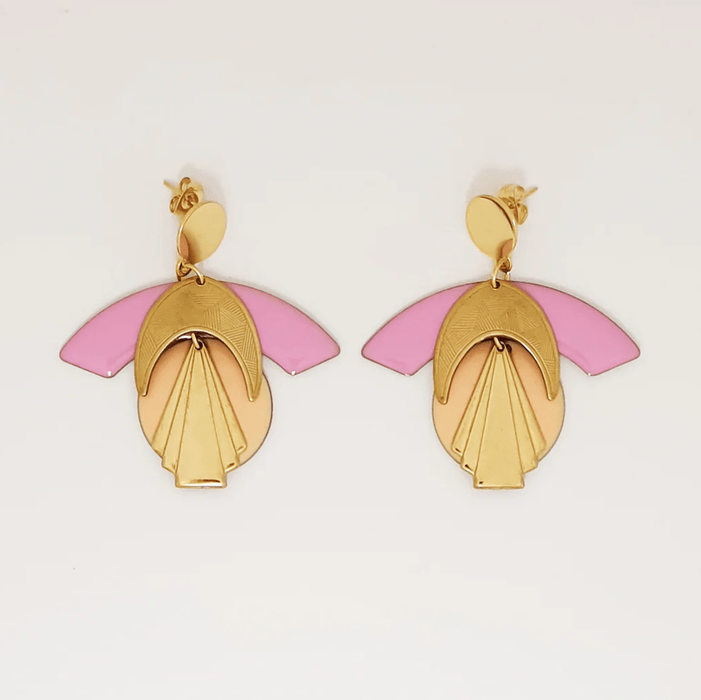 Earrings - Deity | Orchid/Peach by Middle Child