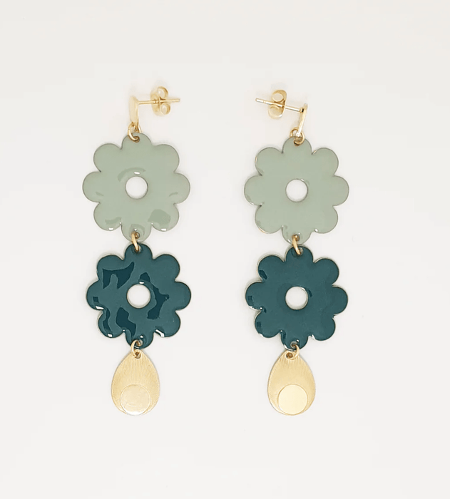 Earrings - Pamper | Teal/Duckegg by Middle Child
