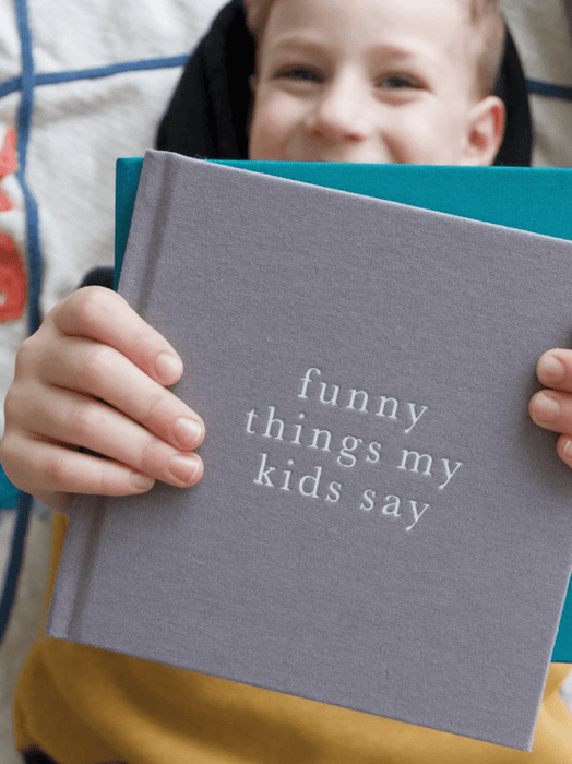 Write To Me - Funny Things My Kids Say. Grey