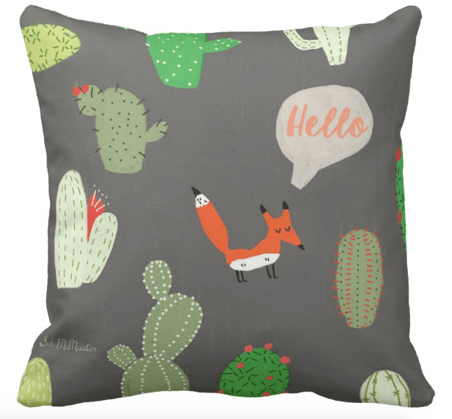 Cushion Cover - Hello Fox by Suki McMaster