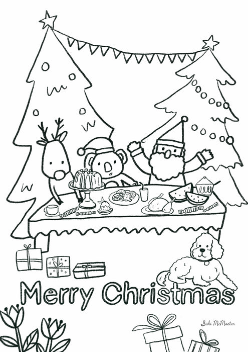 Christmas Colouring In - Free Download