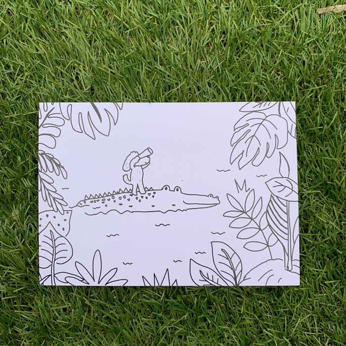 Suki McMaster - Colouring Postcard Set - Daisy McCrazy *Free Postage