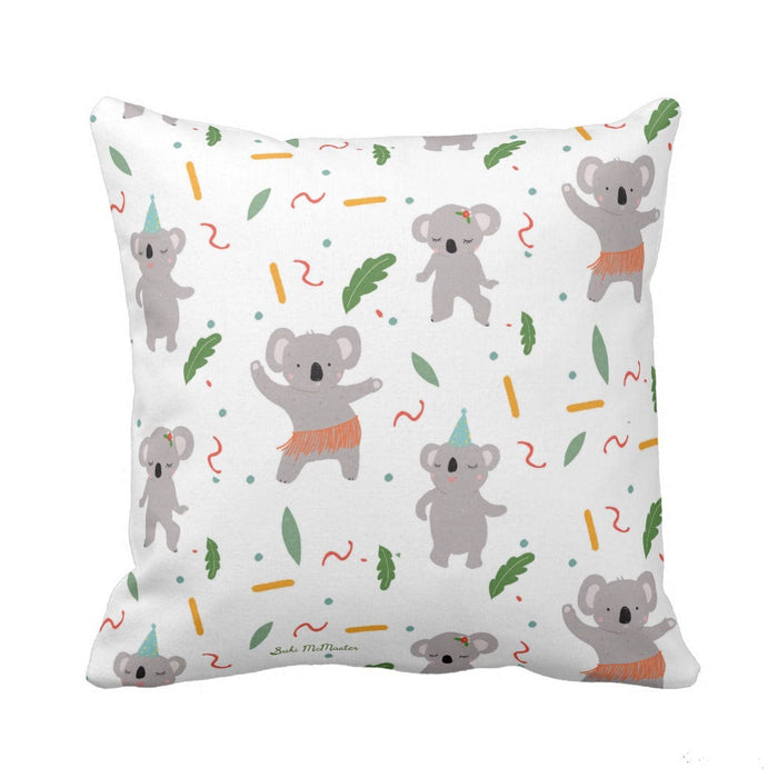 Cushion Cover - Dancing Koala by Suki McMaster